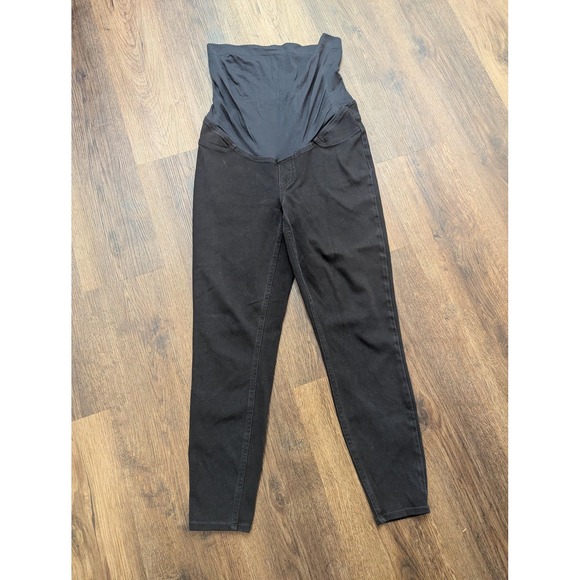 SPANX Denim - Spanx Maternity Jeans Womens XL Black Jegging High Rise Shaping‎ Stretch Denim